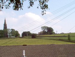 Looking at Denholme from backyard garden of friends Wallpaper