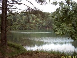 The Blue Pool near Wareham, Dorset Wallpaper