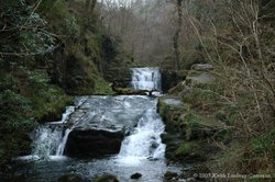 Waterfalls at Watersmeet, Lynton, Exmoor. Wallpaper