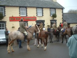 The Hunt in Chawleigh, Devon. New years Day 2005