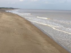 The beach at Skegness, Lincolnshire Wallpaper