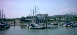 Littlehampton Yacht Club on the River Arun, West Sussex Wallpaper