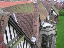 Gainsborough Old Hall. View from the top of the Tower Wallpaper