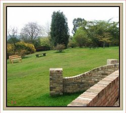 The garden from the veranda Furzy Gardens. April 2005