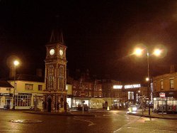 The Clock Tower at Newmarket. Christmas 2003