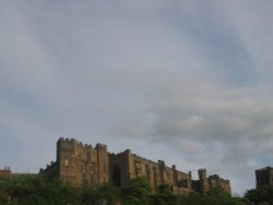 Durham Castle from the river side, next to bridge