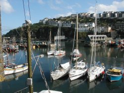 View of Mevagissey Harbour, Cornwall Wallpaper