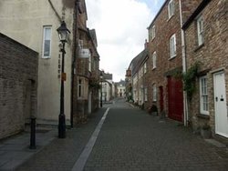 A Street in Wells City, Somerset Wallpaper