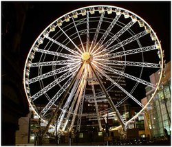 The Big Wheel at Night Wallpaper