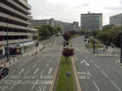 Bradford City Centre. Bradford, West Yorkshire Wallpaper