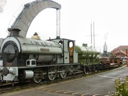 Steam Train at Bristol Docks. August 2004 Wallpaper