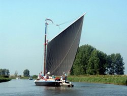 Wherry Albion, Norfolk Broads Wallpaper