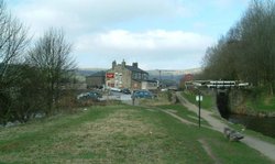 Roaches Lock & canal, Mossley Wallpaper