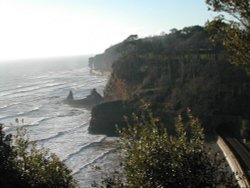 view from the western cliff at Dawlish, Devon Wallpaper