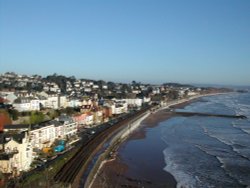 View of Dawlish from the western cliff Wallpaper