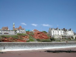 Dawlish's red cliffs Wallpaper