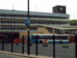 Bus Station and Airedale Centre multi storey car park, Keighley. Wallpaper