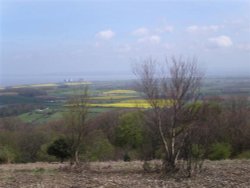 View off Hinkly Point, Quantock Hills, Somerset Wallpaper