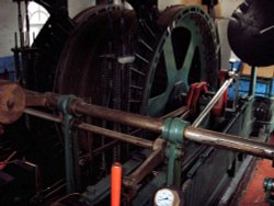 Steam Winding Engine, the Steam Winding House at The National Coal Mining Museum for England. Wallpaper