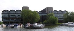 The University of Lincoln, viewed from Brayford Wharf Wallpaper