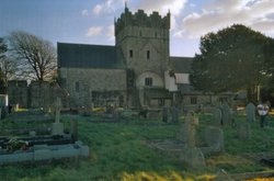 Priory church, Ogmore, South wales uk Wallpaper