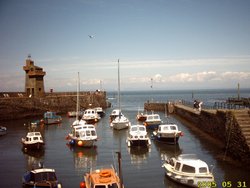 The harbour at Lynmouth, Devon Wallpaper