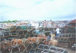 The Harbour at Whitby, North Yorkshire Wallpaper