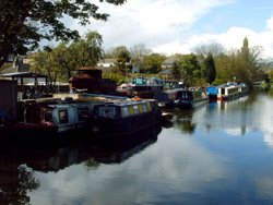 The Boat Yard at Rodley, West Yorkshire Wallpaper