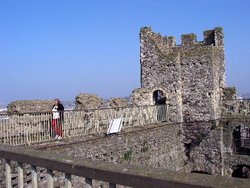 Top of Rochester Castle Wallpaper