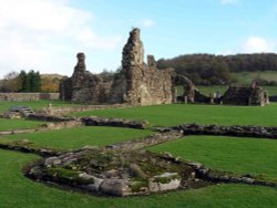 Ruins of Sawley Abbey, Rible valley, Lancashire Wallpaper