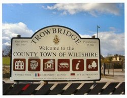 Town Sign. Trowbridge, Wiltshire Wallpaper