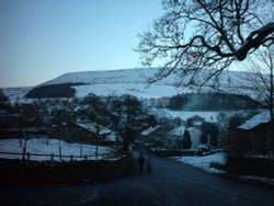 Downham, Lancashire. Under snow xmas boxing day 2004