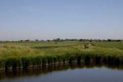 Towards Churchend Village, Foulness Island, Essex Wallpaper