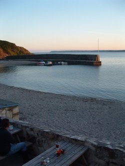 Early June evening - Polkerris harbour.
