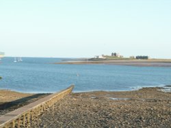 Piel Island From Roa Island Barrow in Furness Wallpaper