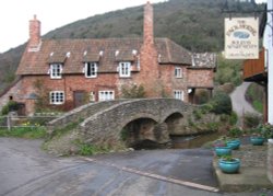 The Packhorse Bridge. Allerford, Somerset.