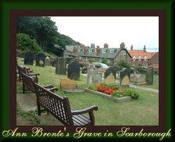 Anne Bronte's grave in St. Mary's churchyard, Scarborough, Yorkshire Wallpaper