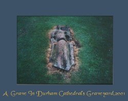 The most unusual grave I've ever seen. Durham cathedral graveyard, Durham, Yorkshire Wallpaper