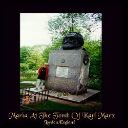 The grave of Karl Marx in Highgate Cemetery in London Wallpaper