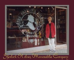 Sherlock Holmes Memorabilia Company on Baker Street in London Wallpaper