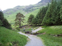 Walking in Langdale, Cumbria Wallpaper