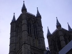 Great Towers, Lincoln Cathedral. Wallpaper