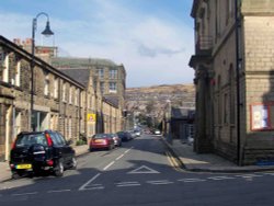 Brougham Road in Marsden, West Yorkshire Wallpaper