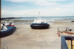 Ryde, Isle of Wight. Hovertravel Wallpaper