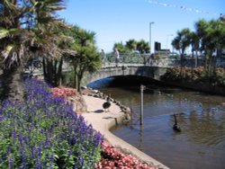 The Brook, Dawlish, Devon. Wallpaper