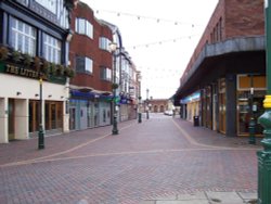 Looking towards The main railway Station, Town centre, Grimsby Wallpaper