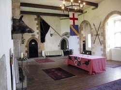 Castle Bolton,
Yorkshire Dales, England. Hall in Castle. Taken during my honeymoon in Sept. 2004. Wallpaper