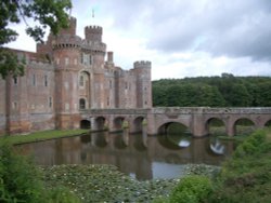 Herstmonceux Castle in East Sussex, converted into a university Wallpaper