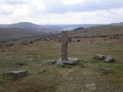 Crazywell Cross, Dartmoor, Devon Wallpaper