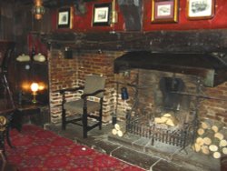 The bar of the Black Swan, Peasholme Green, York. Wallpaper